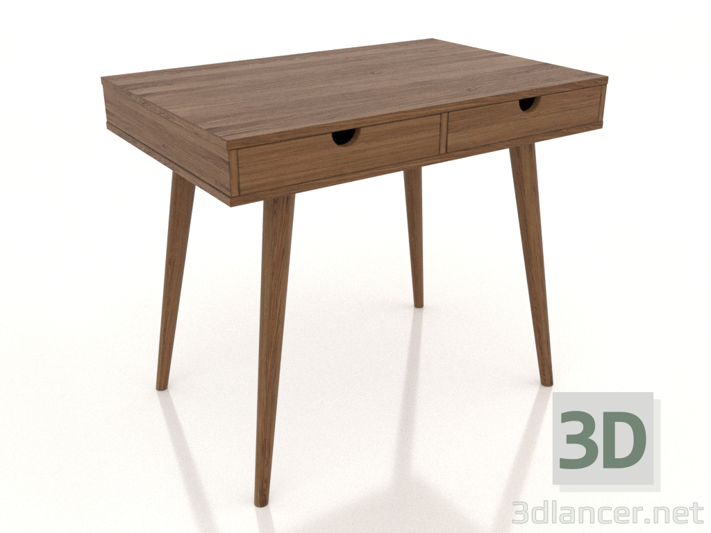 3D Modell Schreibtisch 900x600 mm (Nussbaum hell) - Vorschau