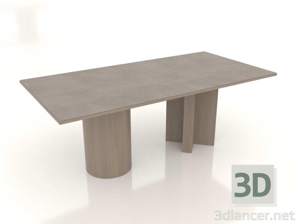 modello 3D Tavolo da pranzo Arithmetics 1000x2000x750 mm (opzione 2) - anteprima modello 3D Tavolo da pranzo Arithmetics 1000x2000x750 mm (opzione 2) - anteprima