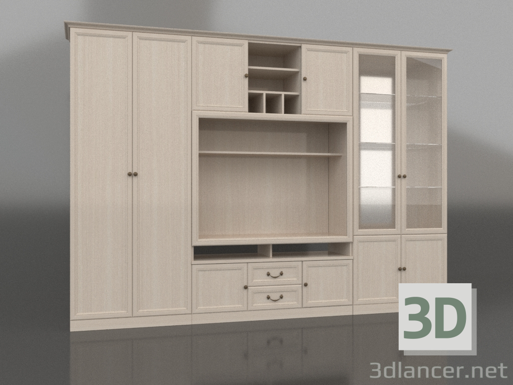 3d model Gabinetes (composición 5) - vista previa
