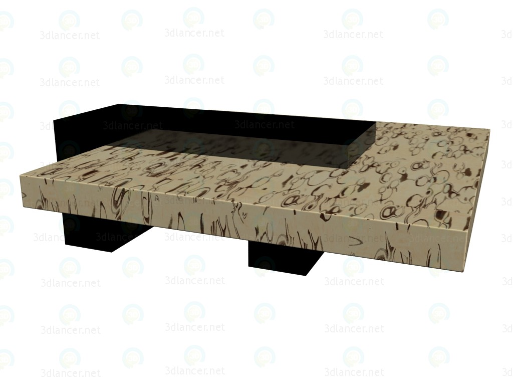 3d model Mesa de café - vista previa