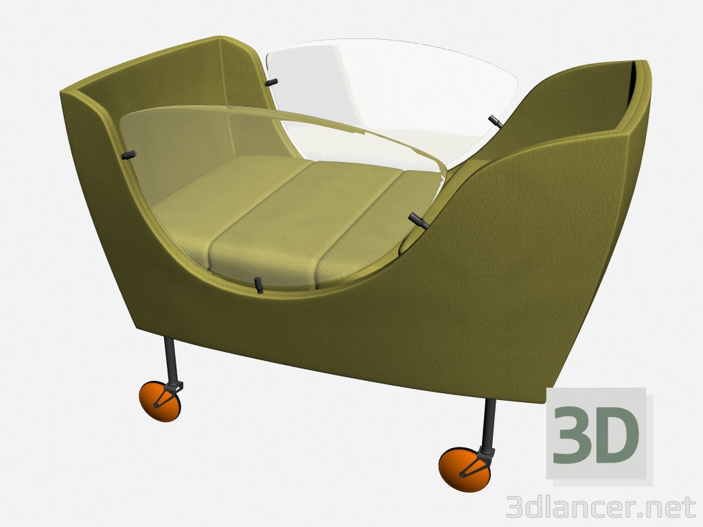 3d model Children's cot GINEVRA CULLA - preview