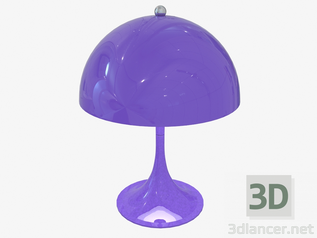 3d model Lámpara de mesa PANTHELLA MINI (violeta) - vista previa