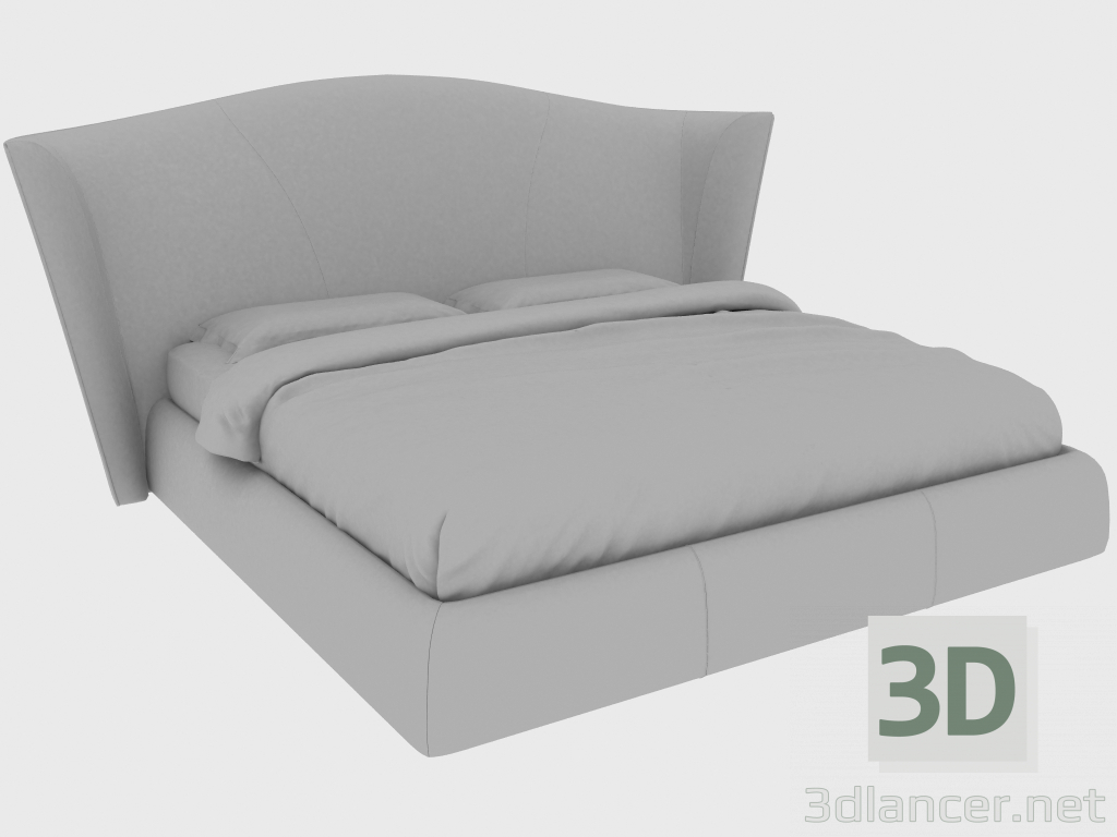 modello 3D Letto matrimoniale HERON BED DOUBLE (283x240xH132) - anteprima