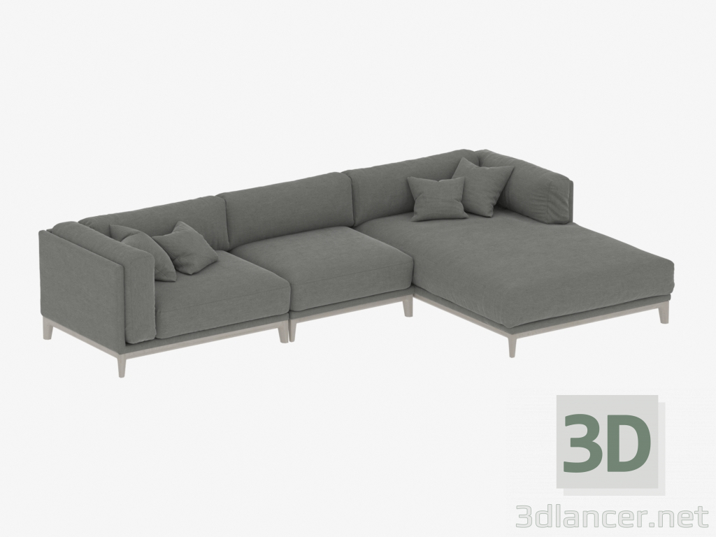 3D Modell Modulsofa CASE 3420mm (Art. 901-905-912) - Vorschau