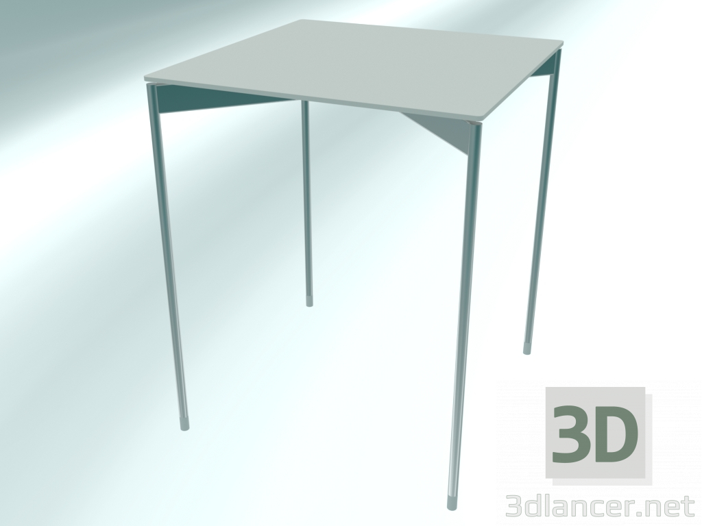 Modelo 3d Mesa de centro quadrada alta (CS30 Chrome EPO1, 450x450x560 mm) - preview