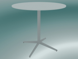 Tavolo MISTER X (9507-01 (Ø80cm), H 73cm, bianco, bianco)