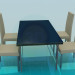 3d model Table and chairs set - preview