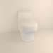 modèle 3D de WC acheter - rendu