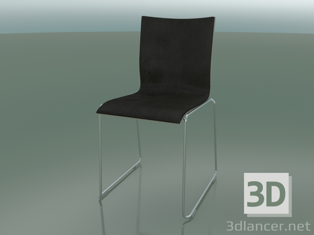 modello 3D Sedia scorrevole con interno in pelle (107) - anteprima