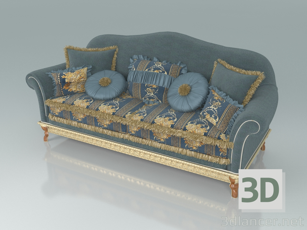 3D Modell 3-Sitzer-Sofa (Art. 14423) - Vorschau