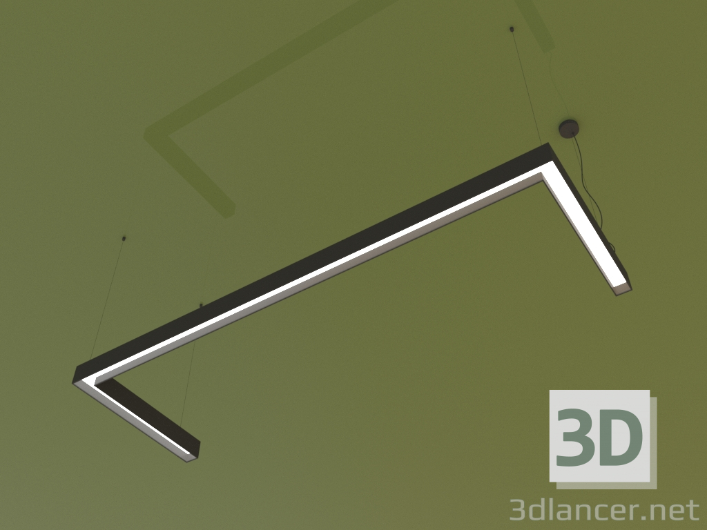 3d model Luminaria ANGLE U (1650x550 mm) - vista previa