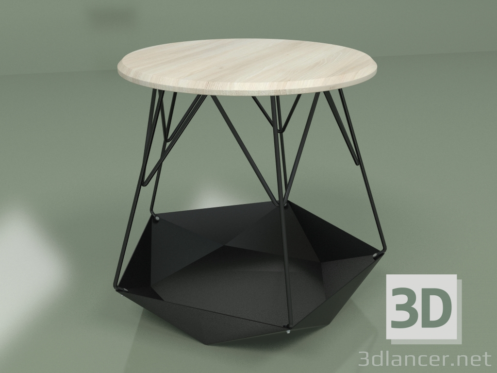 3D modeli Masa KRATER Ahşap (yıkanmış kül) - önizleme