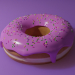 3d sweet donut model buy - render