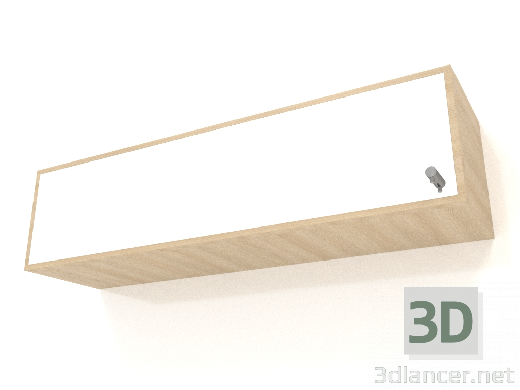 3d модель Зеркало с ящиком ZL 09 (800x200х200, wood white) – превью