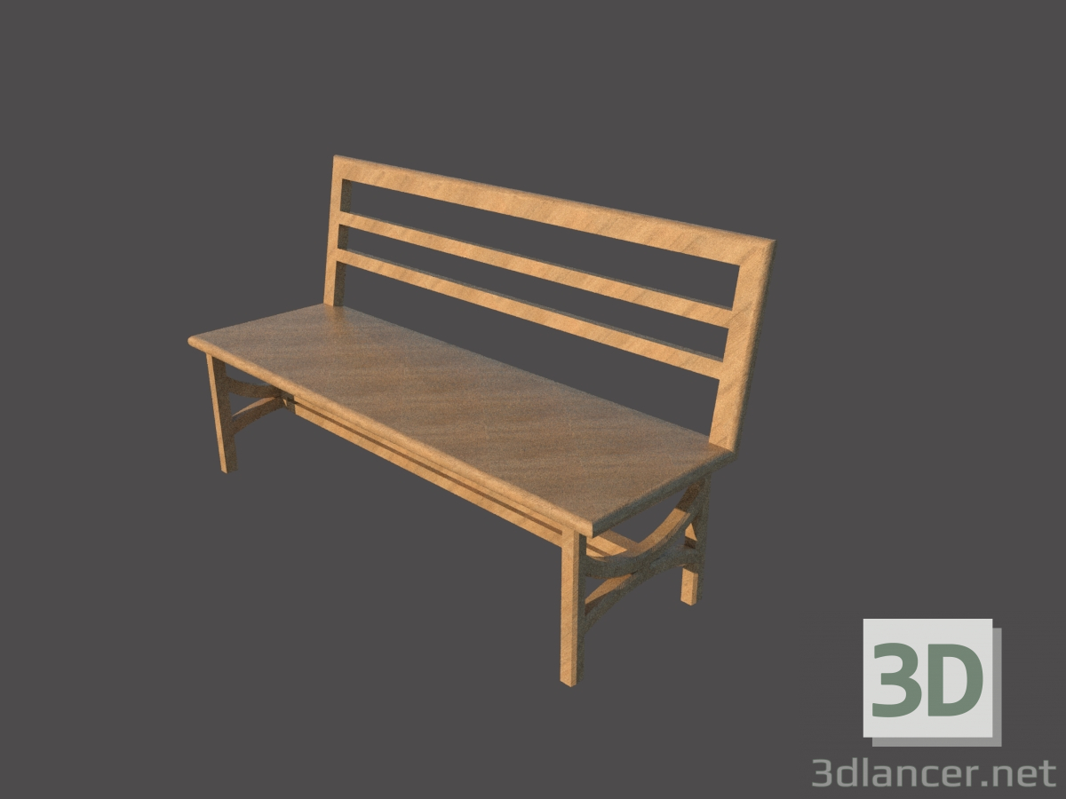 3d model Bench - preview