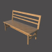 3d model Bench - preview