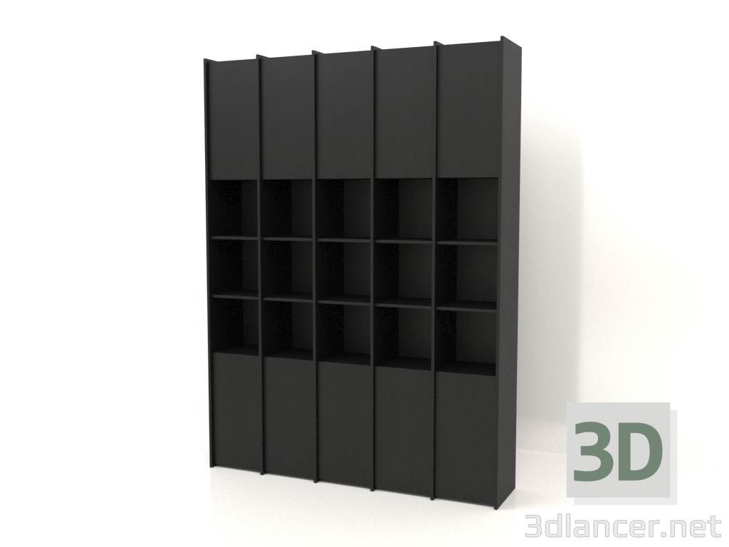 3d model Bastidor modular ST 07 (1908х409х2600, madera negra) - vista previa