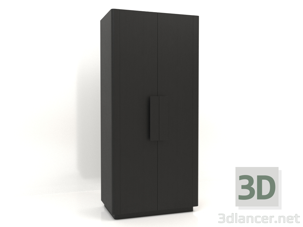 3d model Armario MW 04 madera (opción 1, 1000x650x2200, madera negro) - vista previa