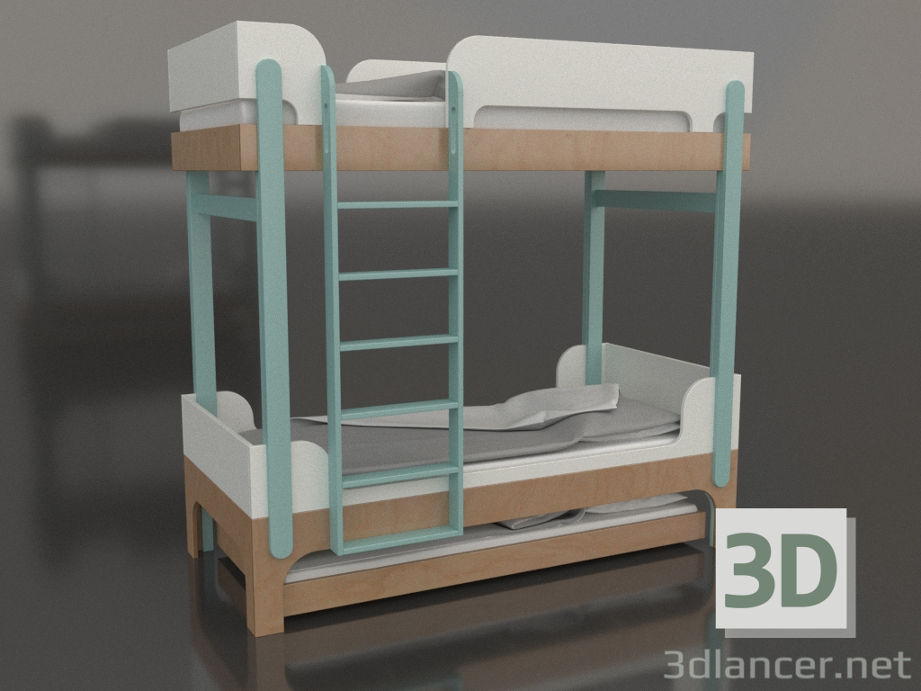 modello 3D Letto a castello TUNE U (UTTUA1) - anteprima