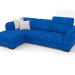 3d model Kelly sofa with ottoman (Brunei 35) - preview