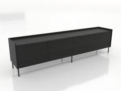 Тумба ТВ 1 LARGE 2200 мм (черный RAL 9005)