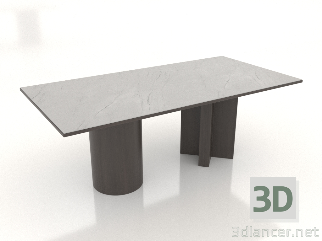 3d модель Стол обеденный Arithmetics 1000х2000х750 мм (вариант 3) – превью 3d модель Стол обеденный Arithmetics 1000х2000х750 мм (вариант 3) – превью