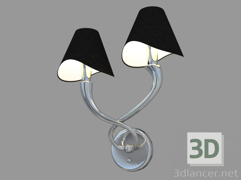 modello 3D Applique BOSCAGE (MOD206-02-N) - anteprima