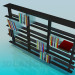 Modelo 3d Estantes para livros - preview