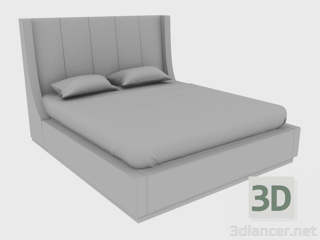 3d model Cama doble KUBRIK CAMA DOBLE 180 (204X240XH142) - vista previa