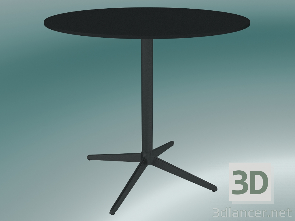 Modelo 3d Mesa MISTER X (9507-01 (Ø80cm), A 73cm, preto, preto) - preview