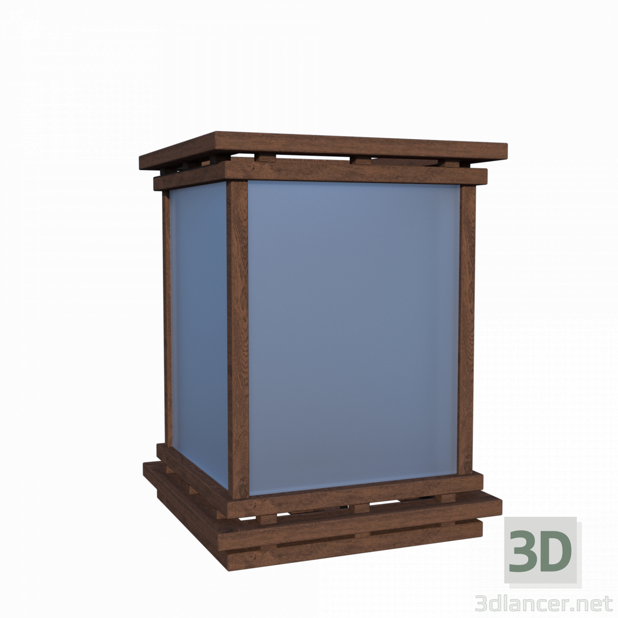 modèle 3D Lampe de style chinois - preview