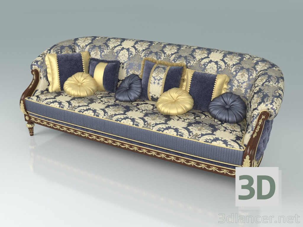 3d model 3-seater sofa (art. 14436) - preview