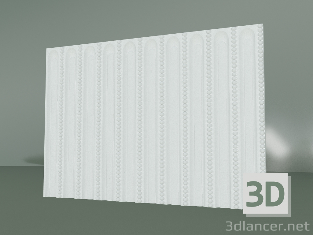 Modelo 3d Friso de gesso com ornamento F006-3 - preview