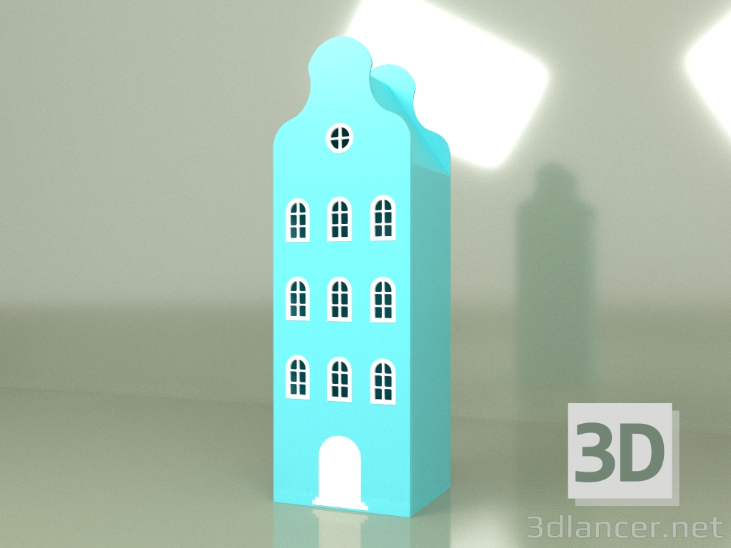 3d model Armario-lodge ASH-2 (Aqua) - vista previa