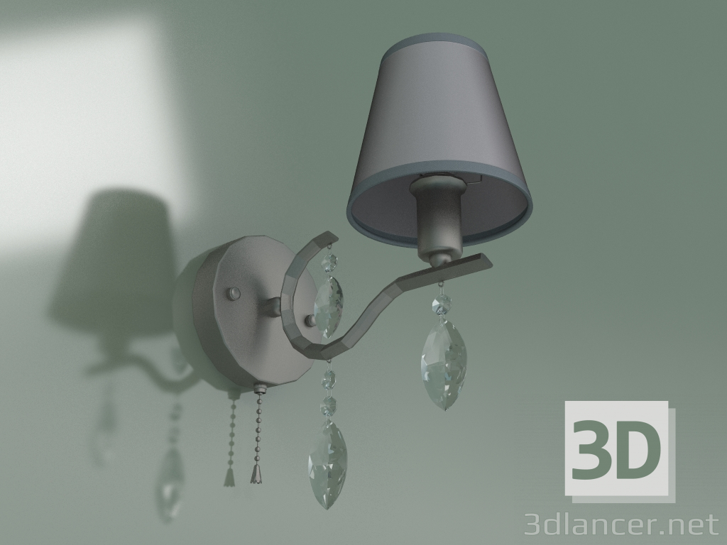 Modelo 3d Arandela 10089-1 (níquel acetinado - cristal claro Strotskis) - preview