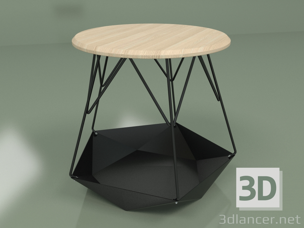 3D modeli Masa KRATER Ahşap (doğal dişbudak) - önizleme