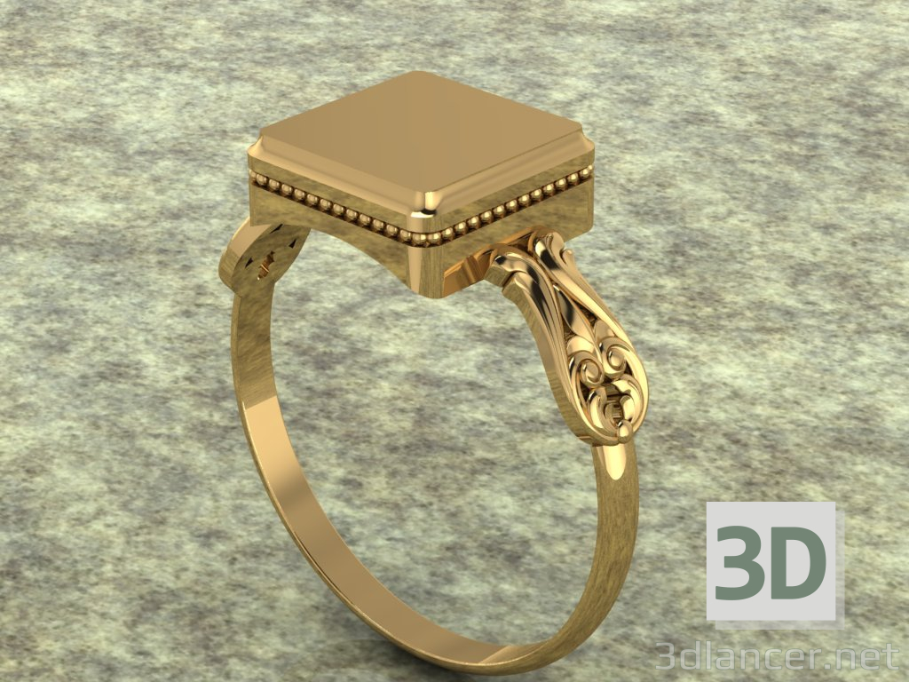 modello 3D di anello da donna comprare - rendering