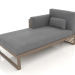 3d model Modular sofa, section 2 left, high back (Bronze) - preview