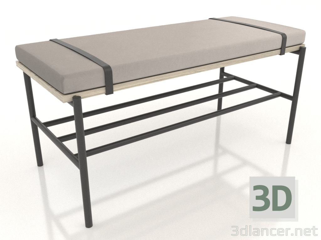 3D Modell Bank 900 mm (beleuchtete Eiche) - Vorschau