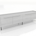 3D modeli TV sehpası 1 BÜYÜK 2200 mm (beyaz RAL 9010) - önizleme