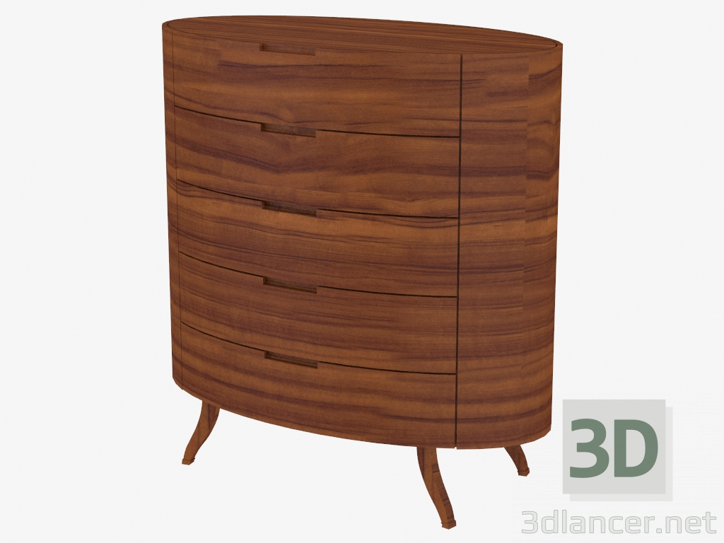 3d model De pie, con cinco cajones (Art. ACC 1407) - vista previa