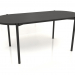 3d model Dining table DT 08 (straight end) (1800x819x754, wood black) - preview