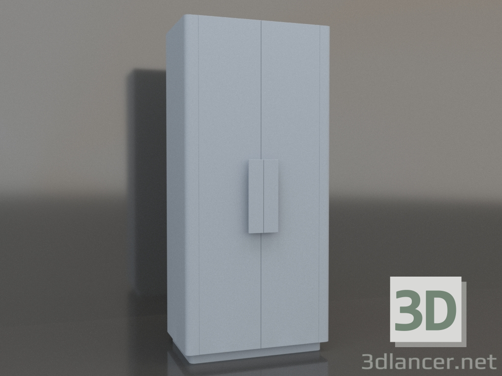 3d model Wardrobe MW 04 paint (option 1, 1000x650x2200, blue sky) - preview