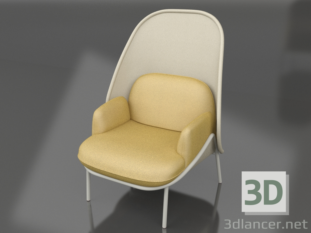 Modelo 3d Poltrona Mesh MF1S - preview