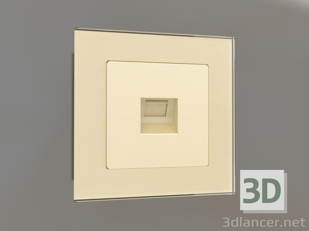 3d model Telephone socket RJ-11 (champagne) - preview