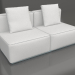 3d model Sofa module, section 4 (Blue gray) - preview