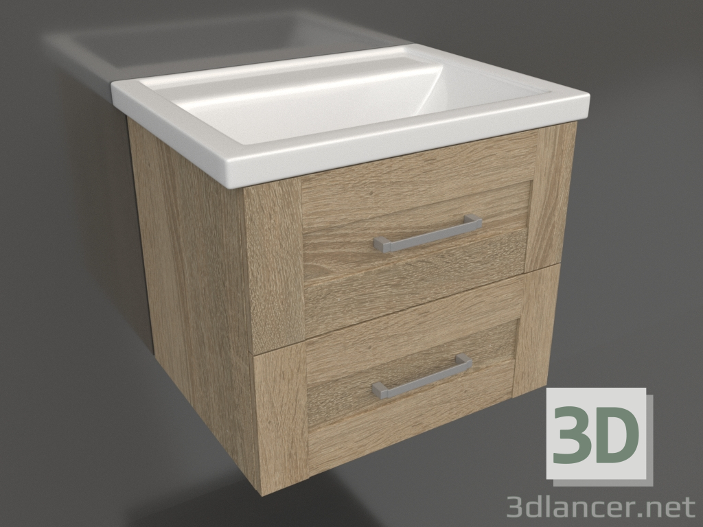 3D Modell Hängeschrank 60 cm (FOS01062DS) - Vorschau