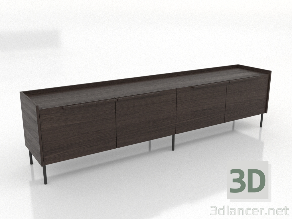 3d модель Тумба ТВ 1 LARGE 2200 мм (пепельный орех) – превью 3d модель Тумба ТВ 1 LARGE 2200 мм (пепельный орех) – превью