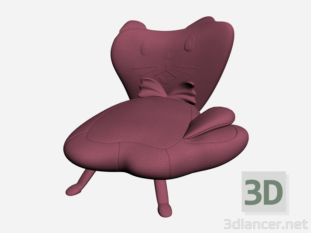 3D Modell Kleinkind Hochstuhl BABY MICIO POLTRONCINA - Vorschau