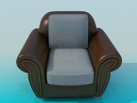 modèle 3D Grand fauteuil - preview